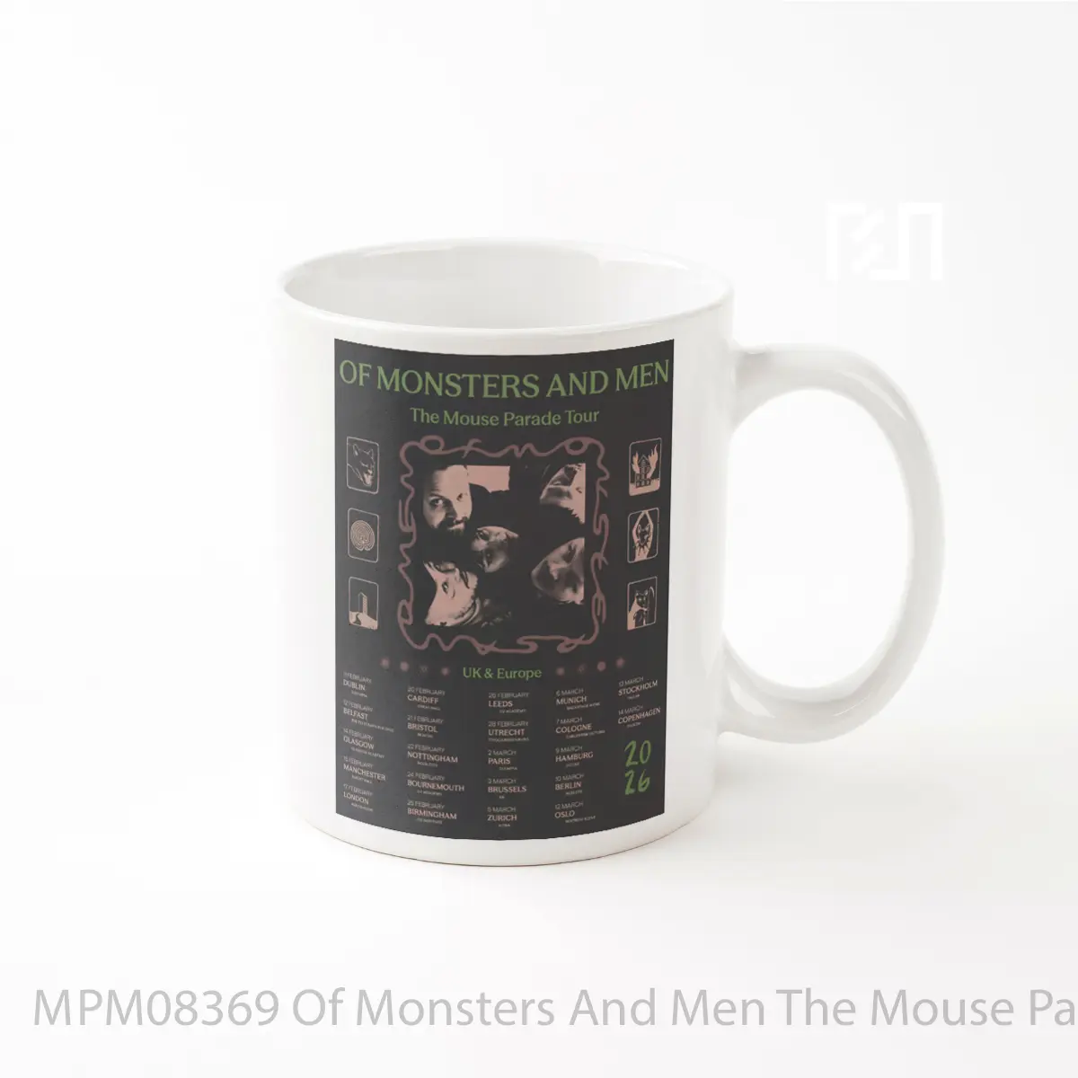 Mug Of Monsters And Men The Mouse Parade 2026 Uk Europe Tour MPM08369