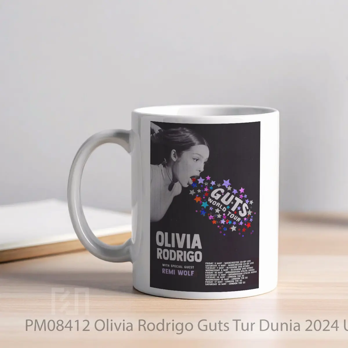 Mug Olivia Rodrigo Guts Tur Dunia 2024 Uk Tour MPM08412 - All-side / Desain