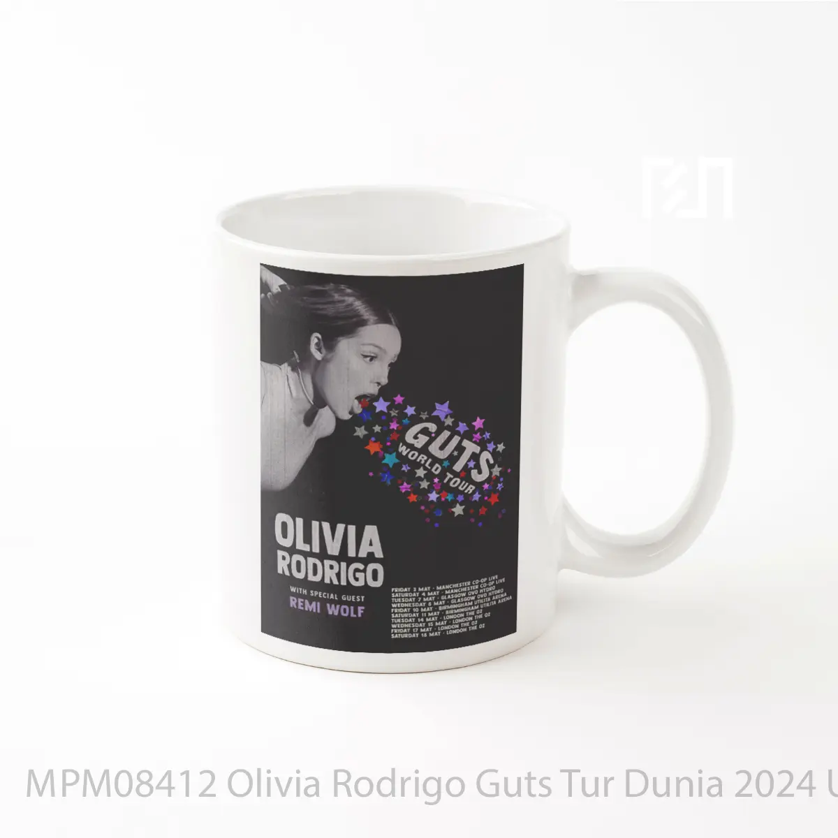 Mug Olivia Rodrigo Guts Tur Dunia 2024 Uk Tour MPM08412