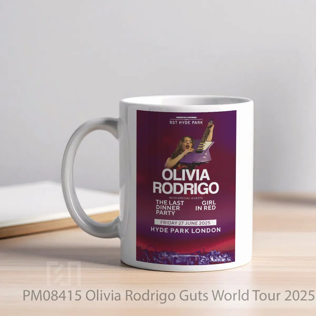 Mug Olivia Rodrigo Guts World Tour 2025 London Bst 1 MPM08415 - All-side / Desain