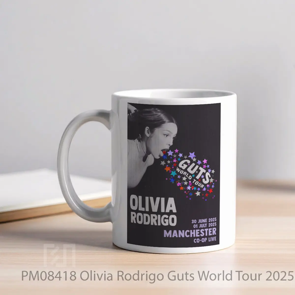 Mug Olivia Rodrigo Guts World Tour 2025 Manchester Co Op Live MPM08418 - All-side / Desain