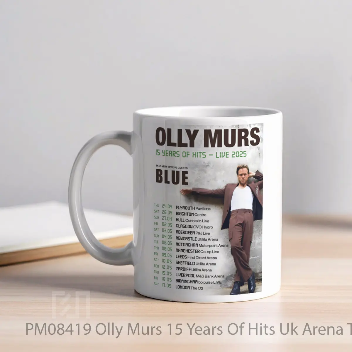 Mug Olly Murs 15 Years Of Hits Uk Arena Tour 2025 MPM08419 - All-side / Desain