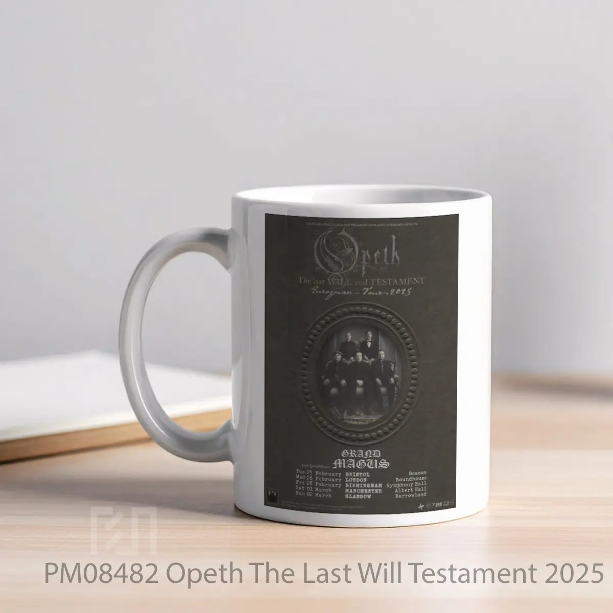 Mug Opeth The Last Will Testament 2025 Uk Tour Poste MPM08482 - All-side / Desain