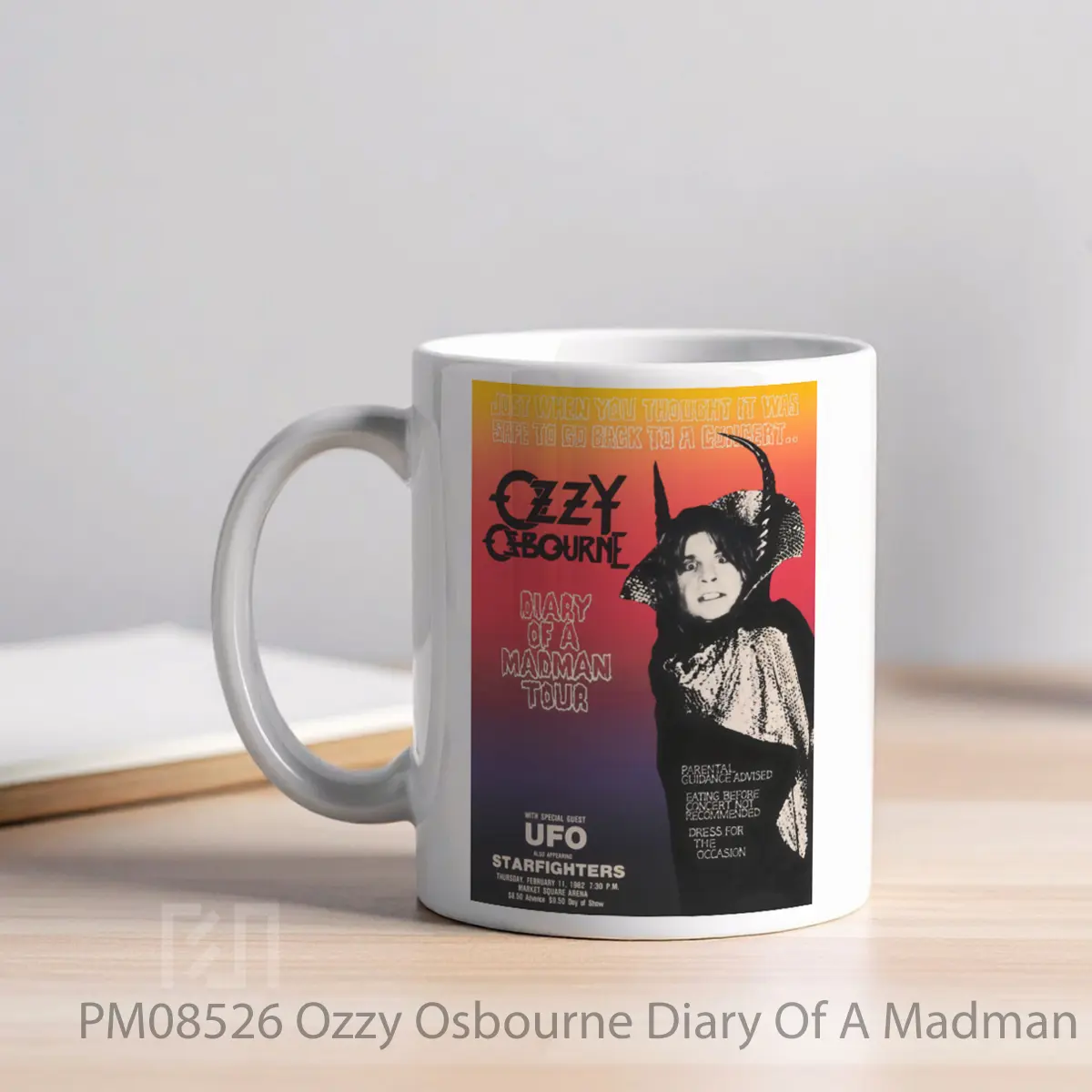 Mug Ozzy Osbourne Diary Of A Madman Uk Tour 1982 MPM08526 - All-side / Desain