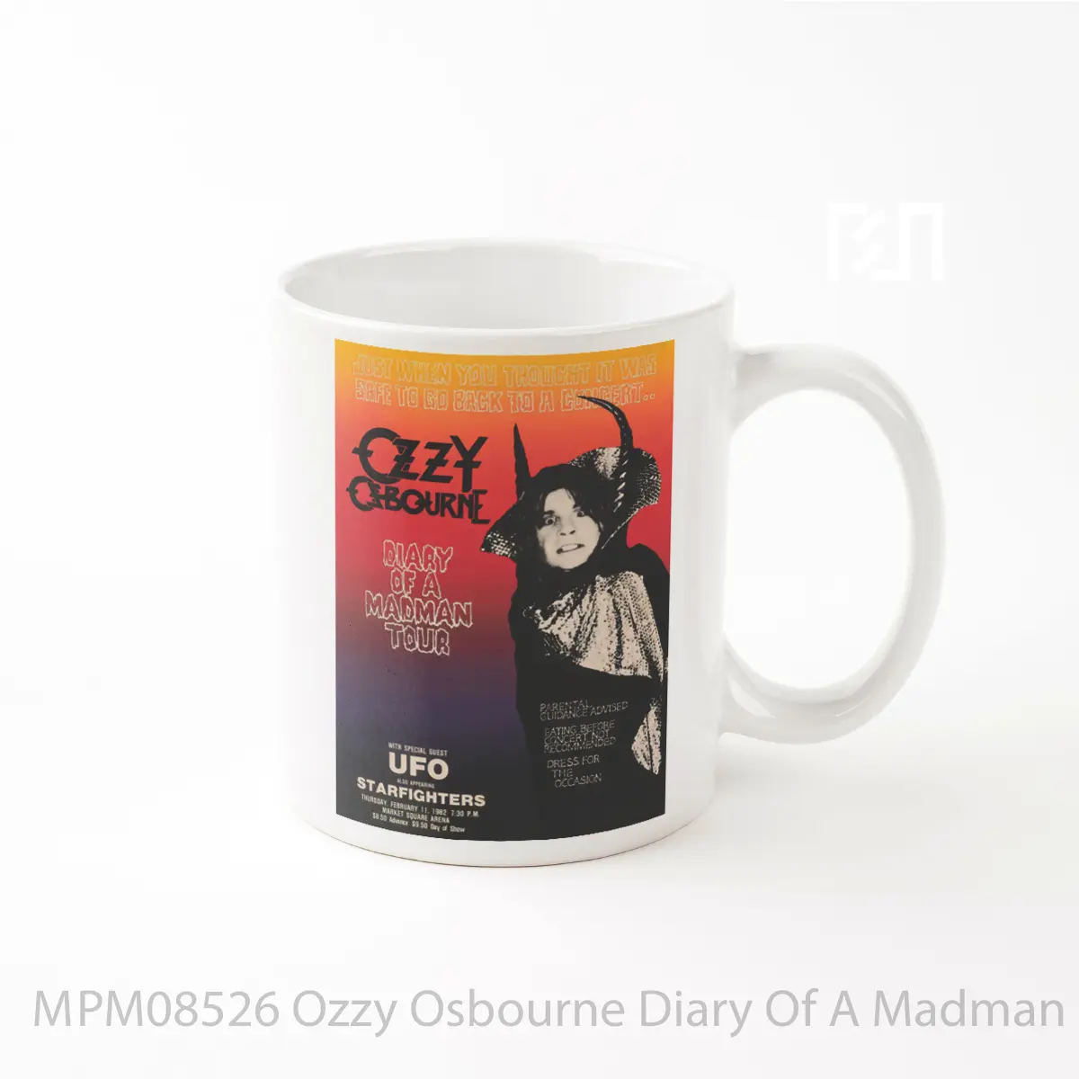 Mug Ozzy Osbourne Diary Of A Madman Uk Tour 1982 MPM08526