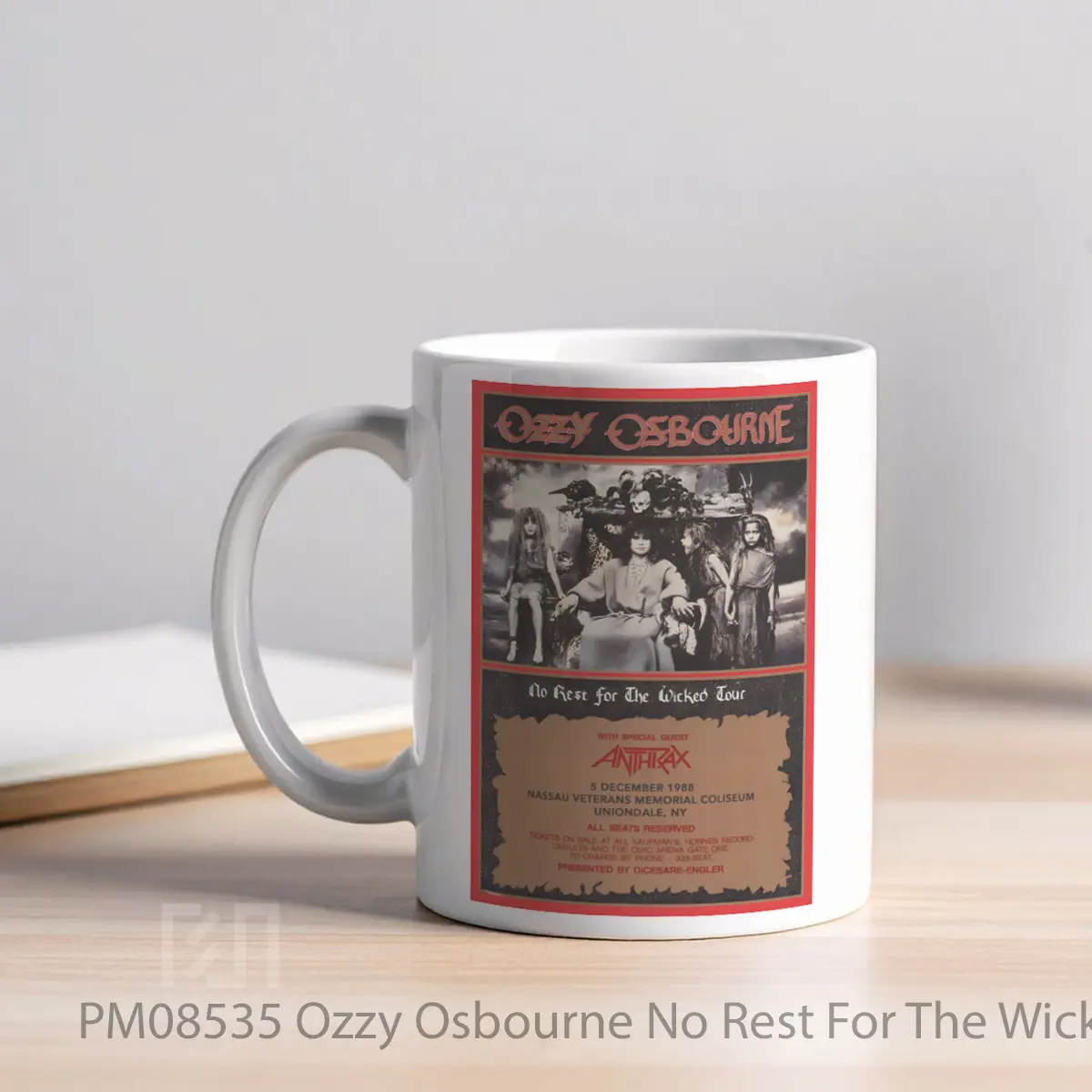 Mug Ozzy Osbourne No Rest For The Wicked 1988 Tour MPM08535 - All-side / Desain