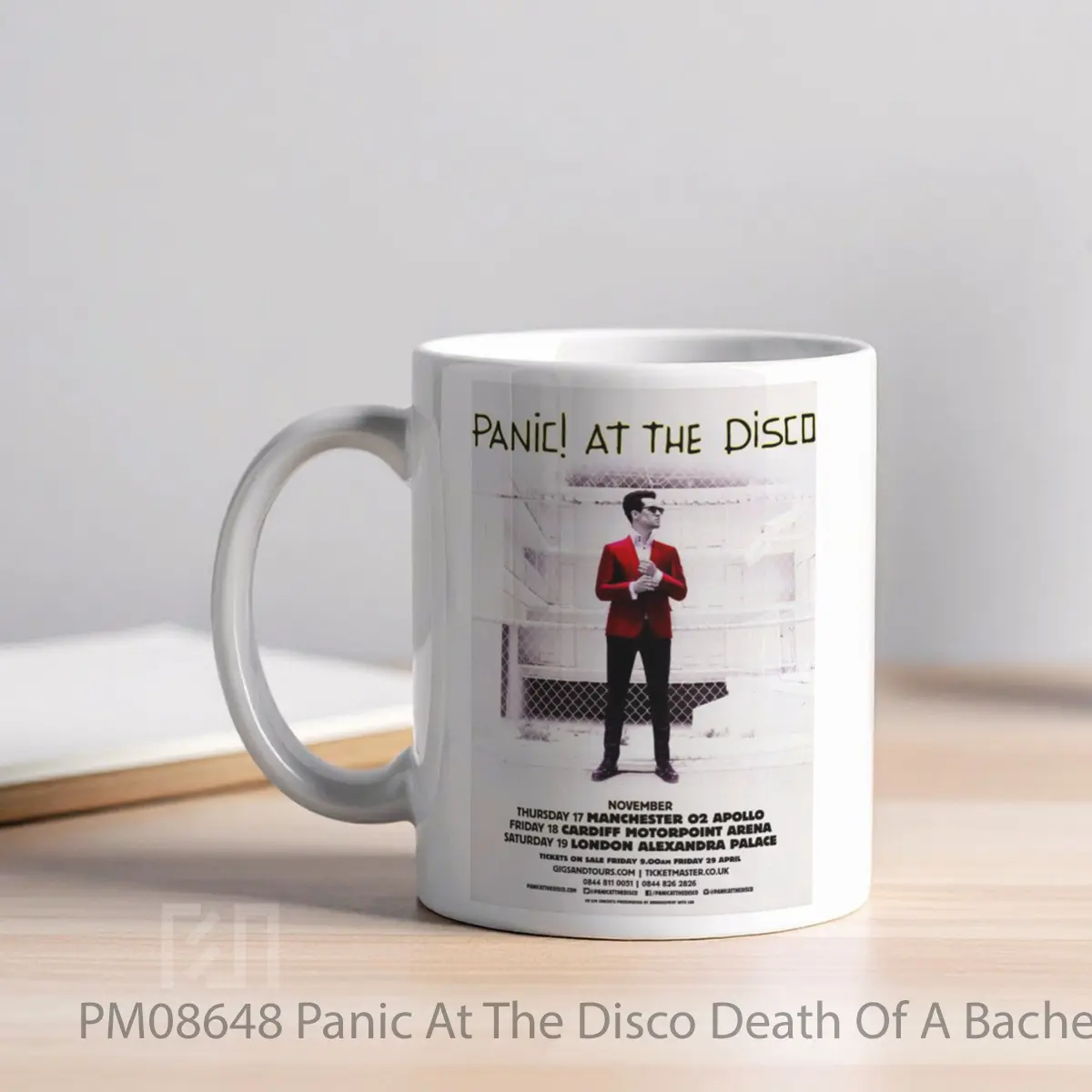 Mug Panic At The Disco Death Of A Bachelor Uk Tour 2016 MPM08648 - All-side / Desain