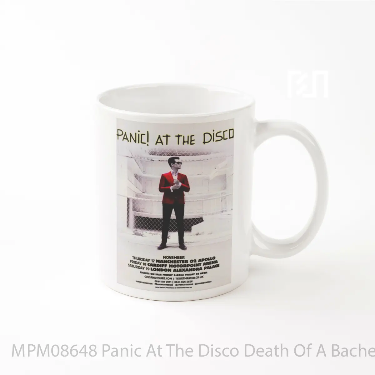 Mug Panic At The Disco Death Of A Bachelor Uk Tour 2016 MPM08648