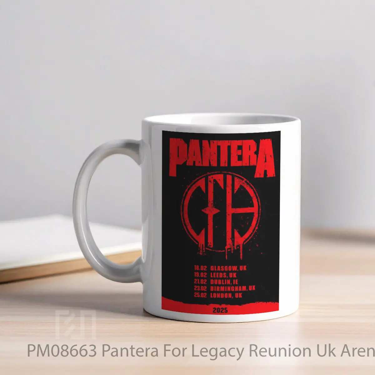 Mug Pantera For Legacy Reunion Uk Arena Tour 2025 MPM08663 - All-side / Desain