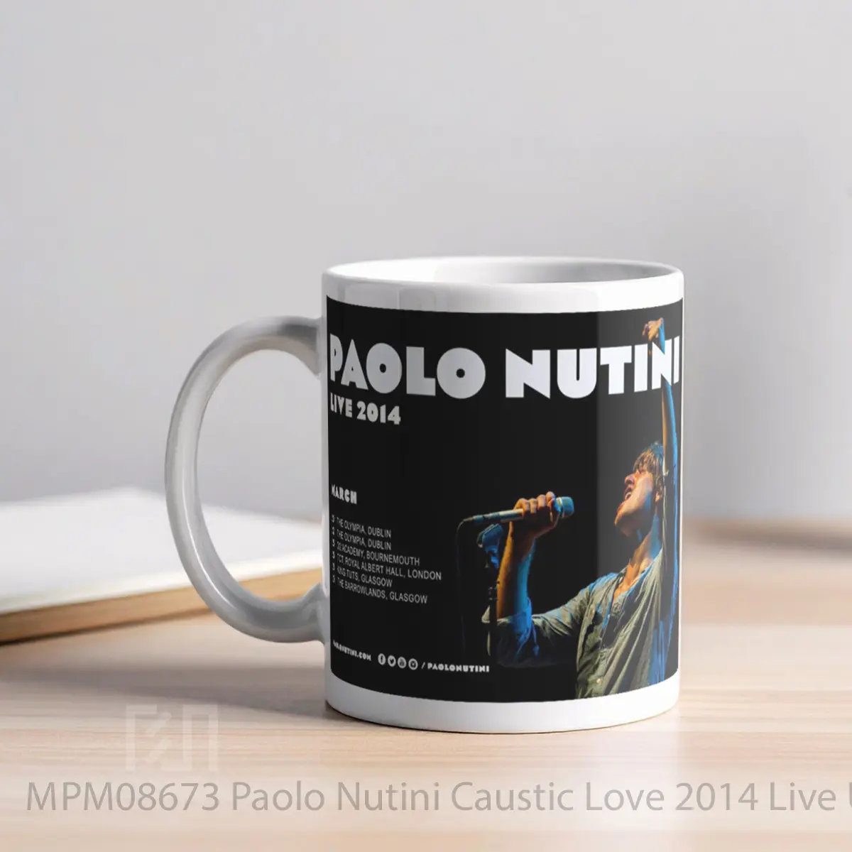 Mug Paolo Nutini Caustic Love 2014 Live Uk Tour MPM08673 - All-side / Desain