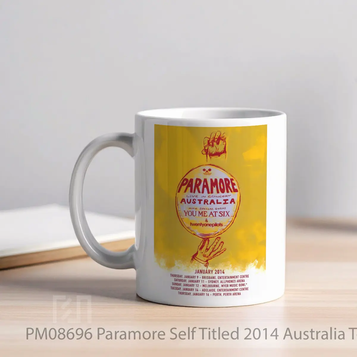 Mug Paramore Self Titled 2014 Australia Tour MPM08696 - All-side / Desain