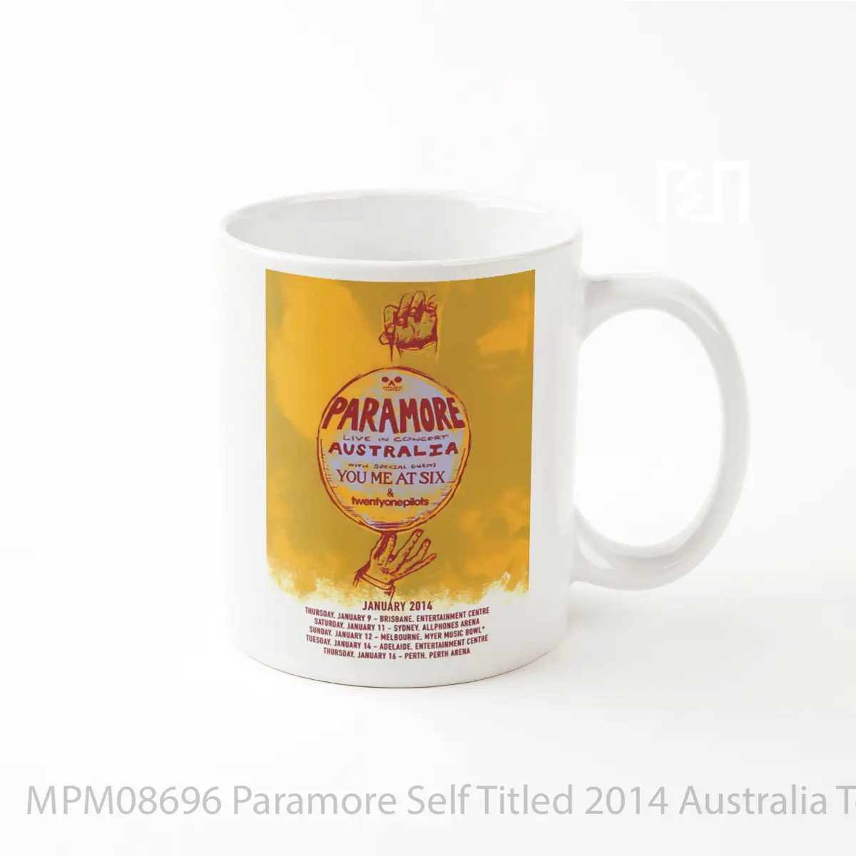 Mug Paramore Self Titled 2014 Australia Tour MPM08696