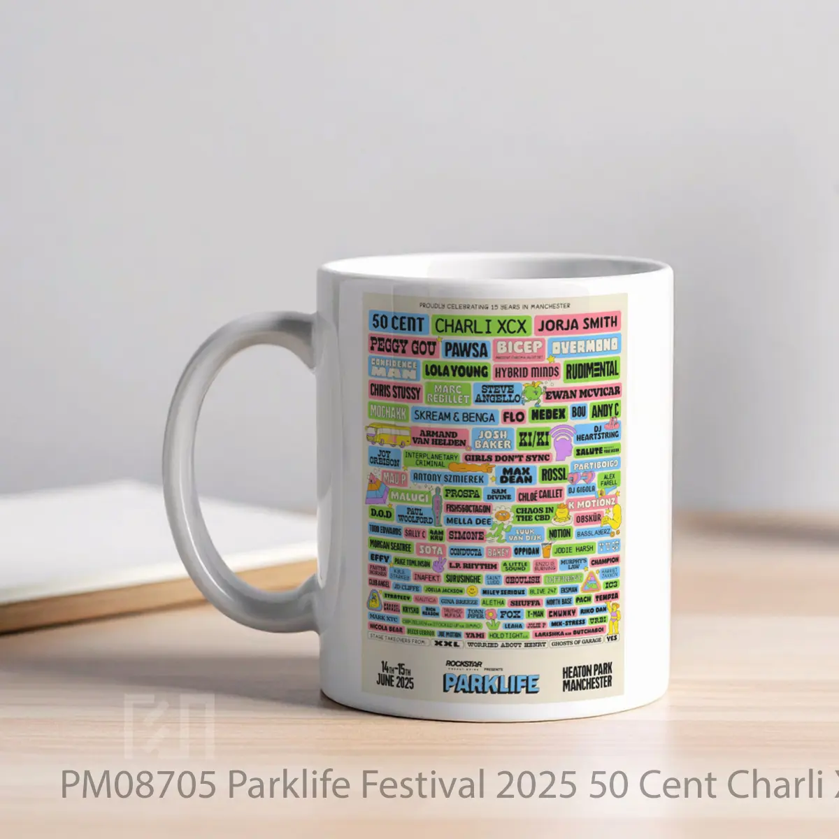 Mug Parklife Festival 2025 50 Cent Charli Xcx Jorja Smith Line Up MPM08705 - All-side / Desain