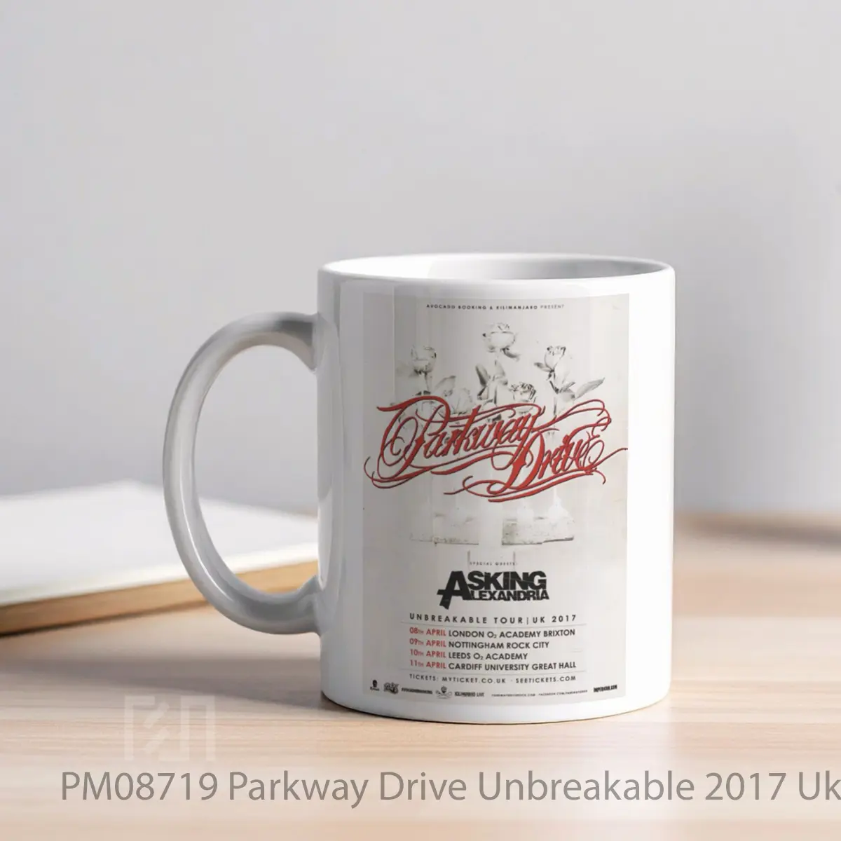 Mug Parkway Drive Unbreakable 2017 Uk Tour MPM08719 - All-side / Desain