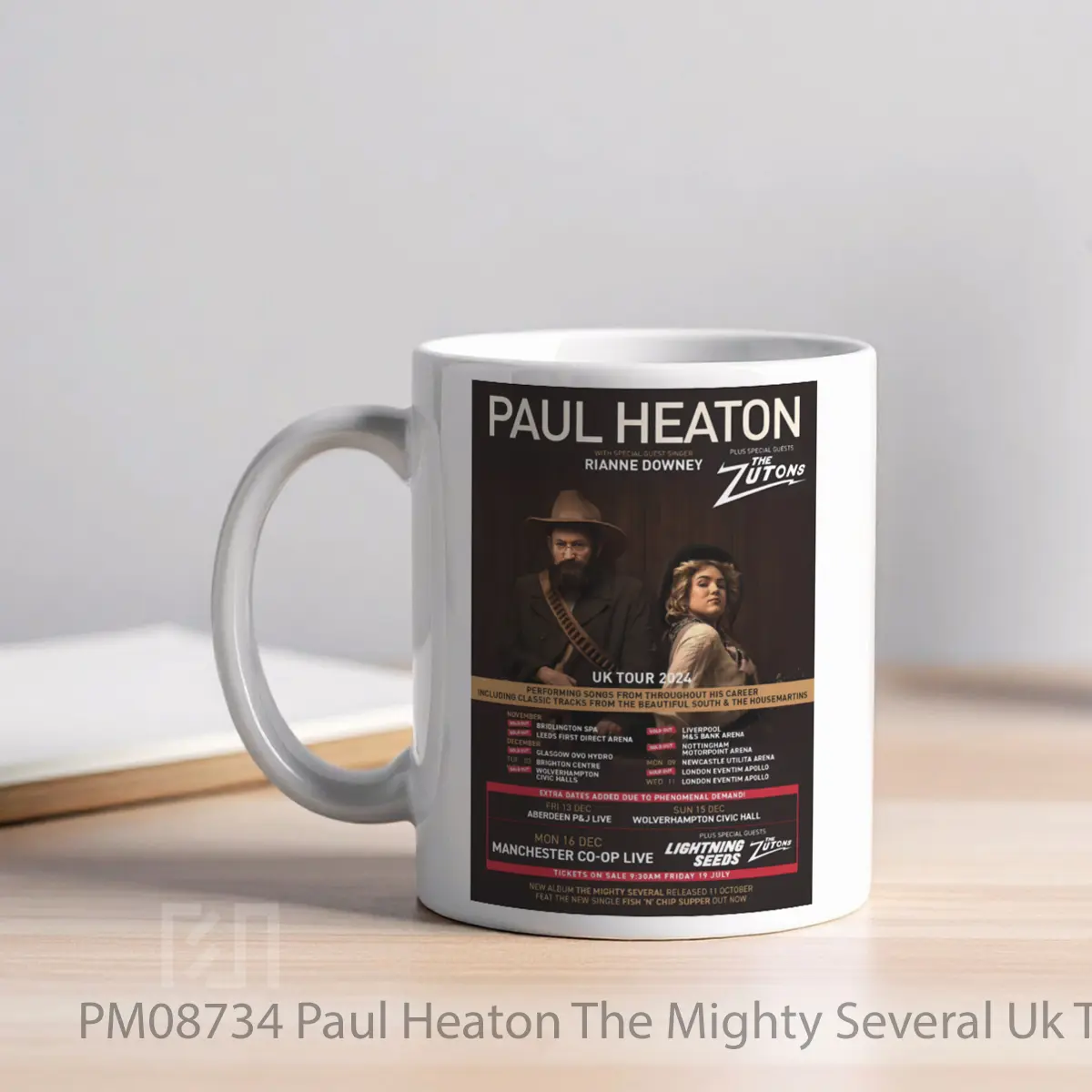 Mug Paul Heaton The Mighty Several Uk Tour 2024 MPM08734 - All-side / Desain