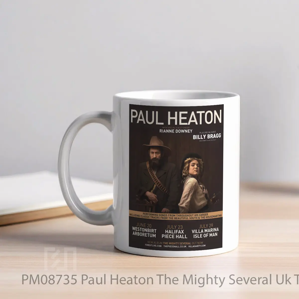 Mug Paul Heaton The Mighty Several Uk Tour 2025 Westonbirt Halifax Villa Marina MPM08735 - All-side / Desain