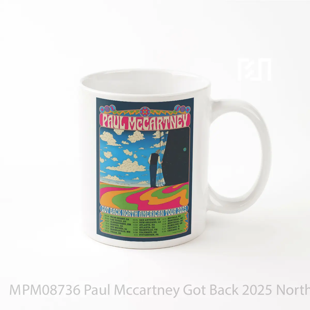 Mug Paul Mccartney Got Back 2025 North American Tour MPM08736