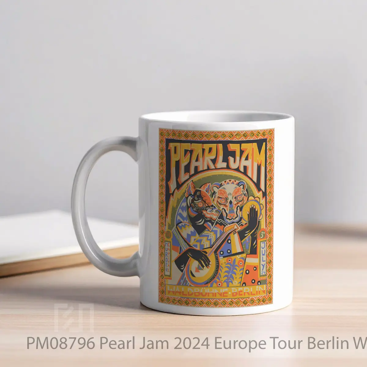 Mug Pearl Jam 2024 Europe Tour Berlin Waldb Hne MPM08796 - All-side / Desain