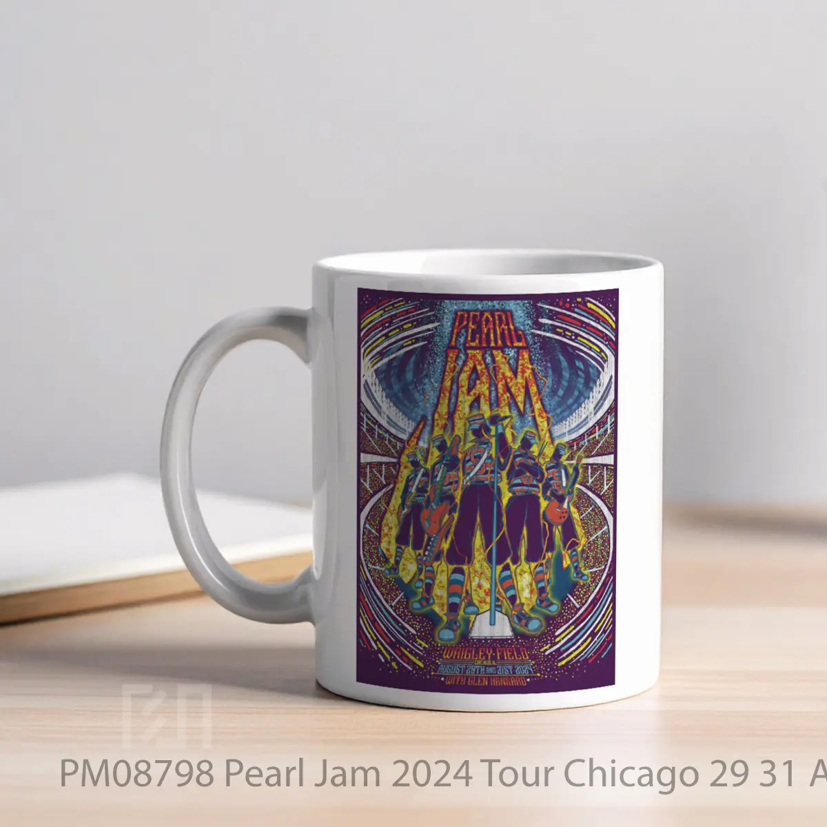 Mug Pearl Jam 2024 Tour Chicago 29 31 August 2024 Pos MPM08798 - All-side / Desain