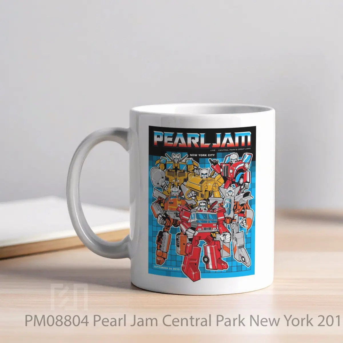 Mug Pearl Jam Central Park New York 2015 MPM08804 - All-side / Desain