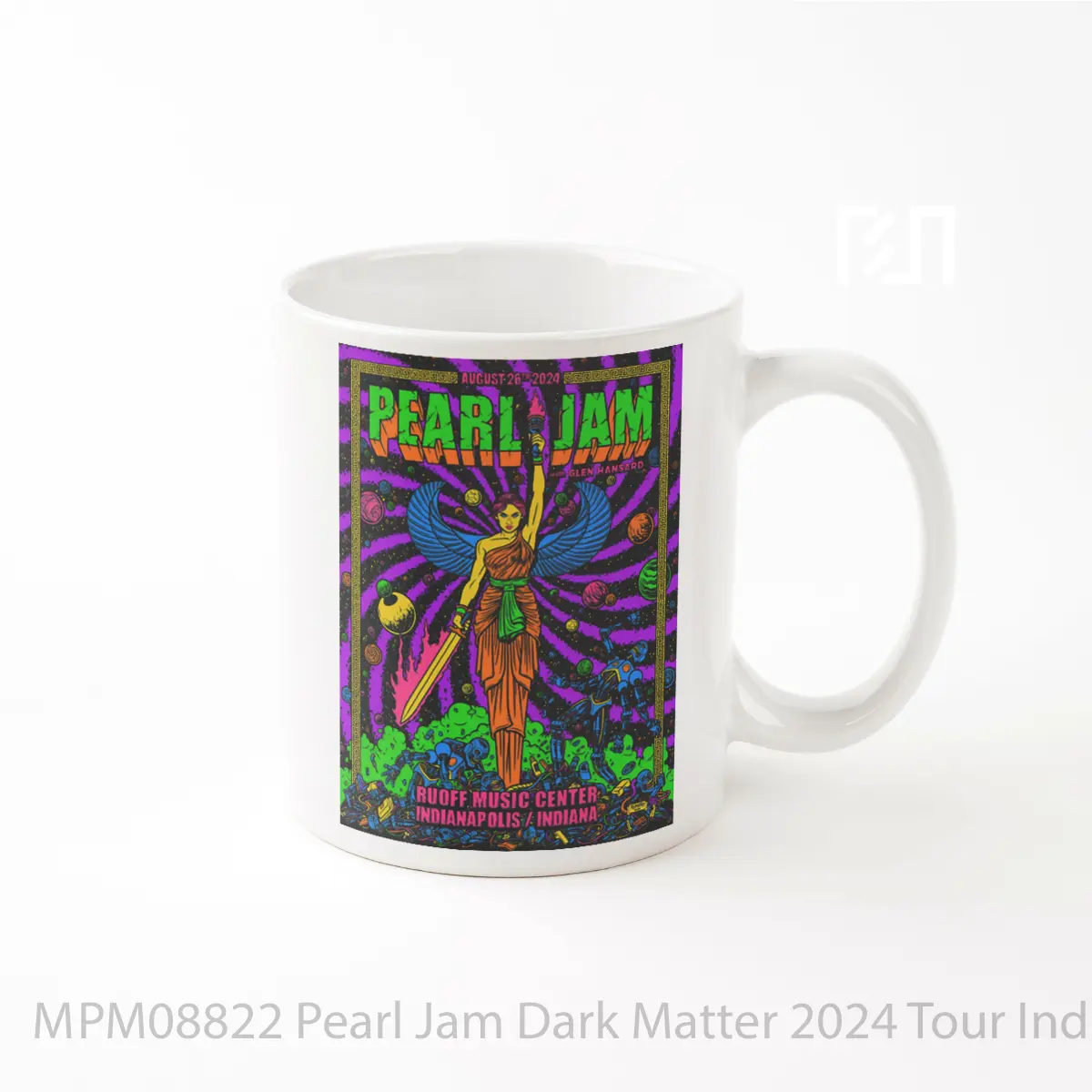 Mug Pearl Jam Dark Matter 2024 Tour Indianapolis Ruoff Music Center MPM08822
