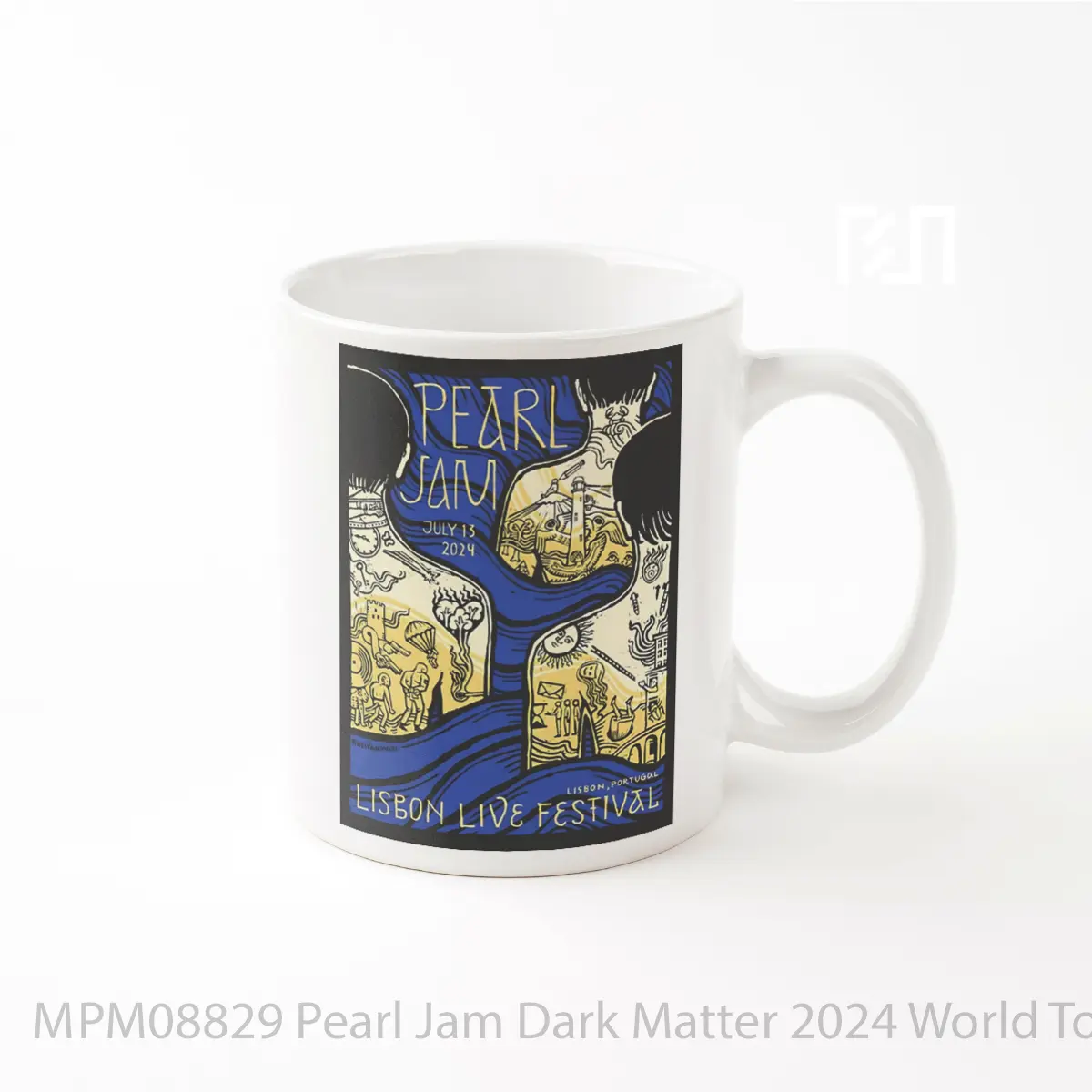 Mug Pearl Jam Dark Matter 2024 World Tour Lisbon Festival MPM08829