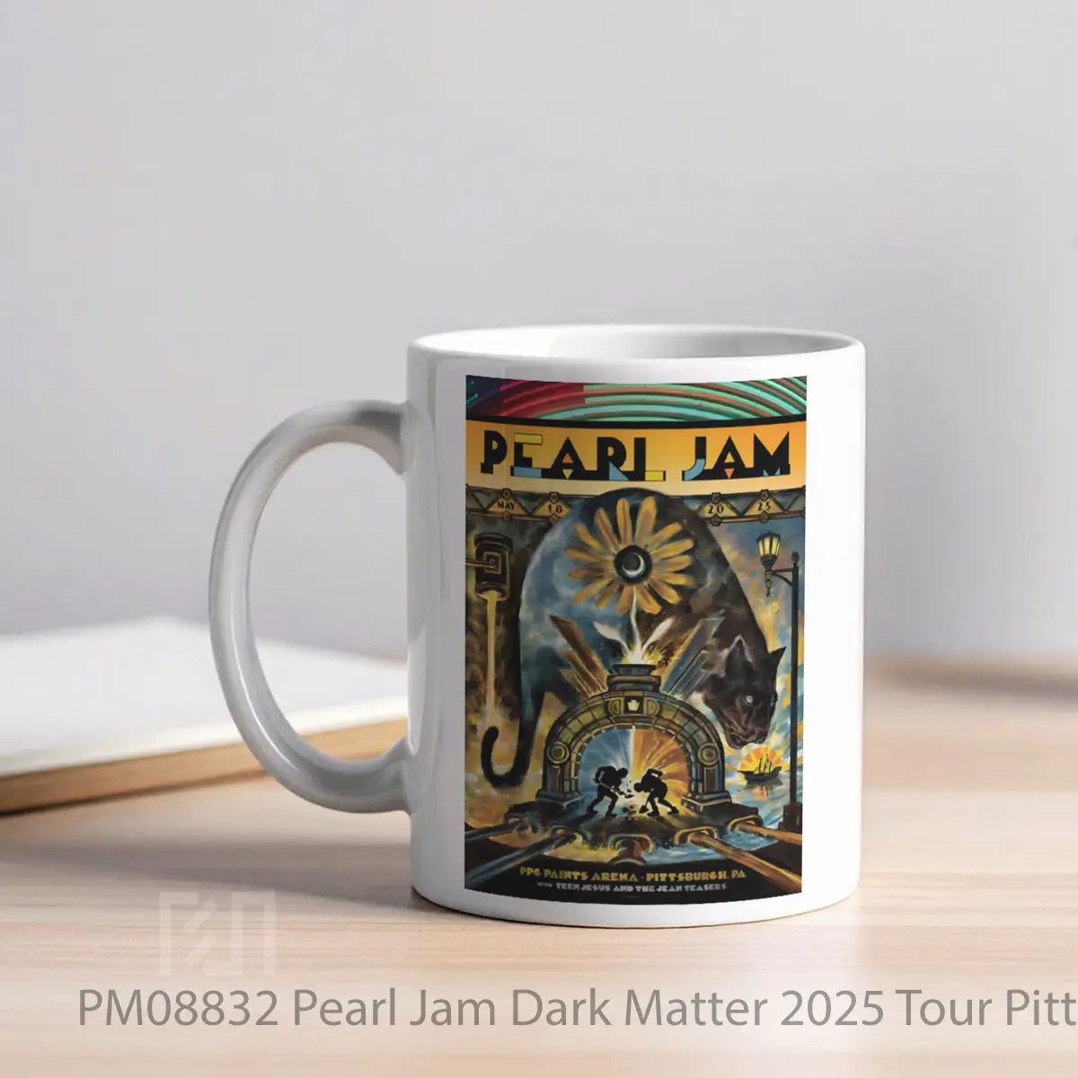 Mug Pearl Jam Dark Matter 2025 Tour Pittsburgh MPM08832 - All-side / Desain