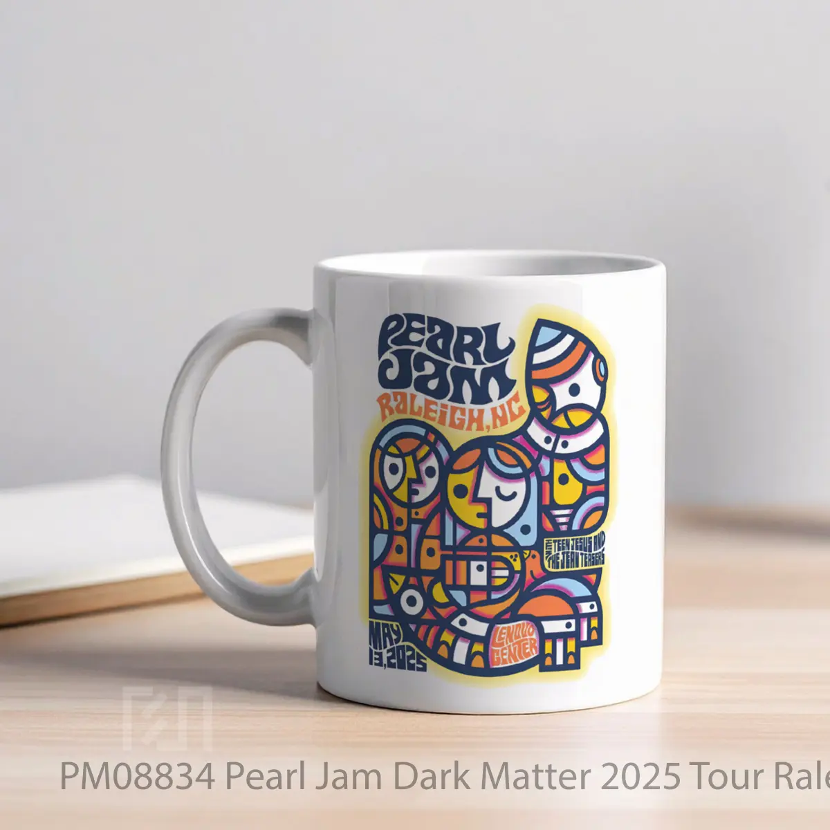Mug Pearl Jam Dark Matter 2025 Tour Raleigh MPM08834 - All-side / Desain
