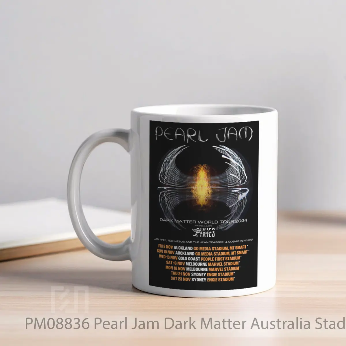Mug Pearl Jam Dark Matter Australia Stadium Tour 2024 MPM08836 - All-side / Desain