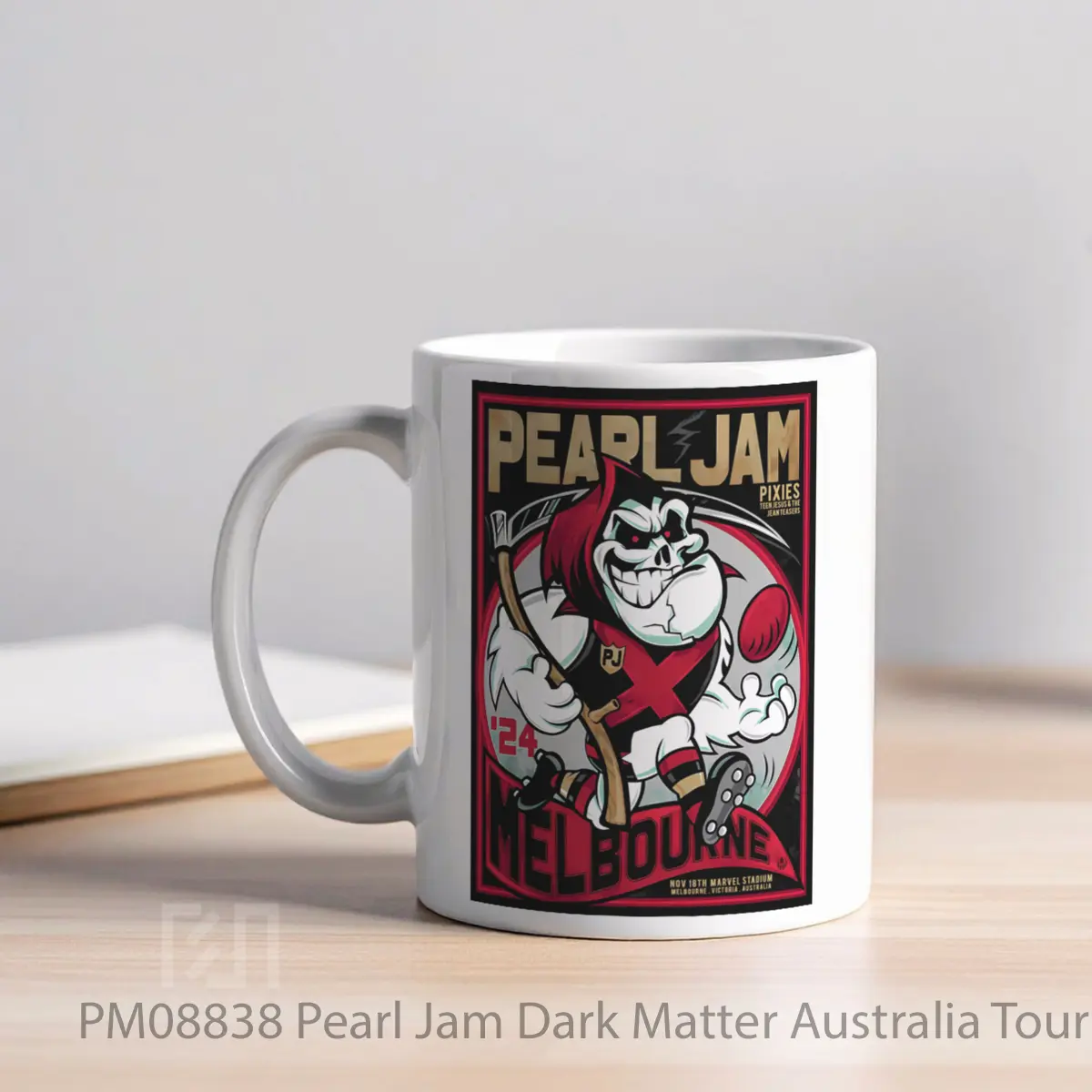 Mug Pearl Jam Dark Matter Australia Tour 2024 Melbourne Marvel Stadium 18 Nov MPM08838 - All-side / Desain