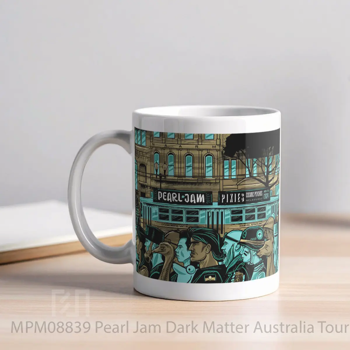 Mug Pearl Jam Dark Matter Australia Tour 2024 Melbourne MPM08839 - All-side / Desain