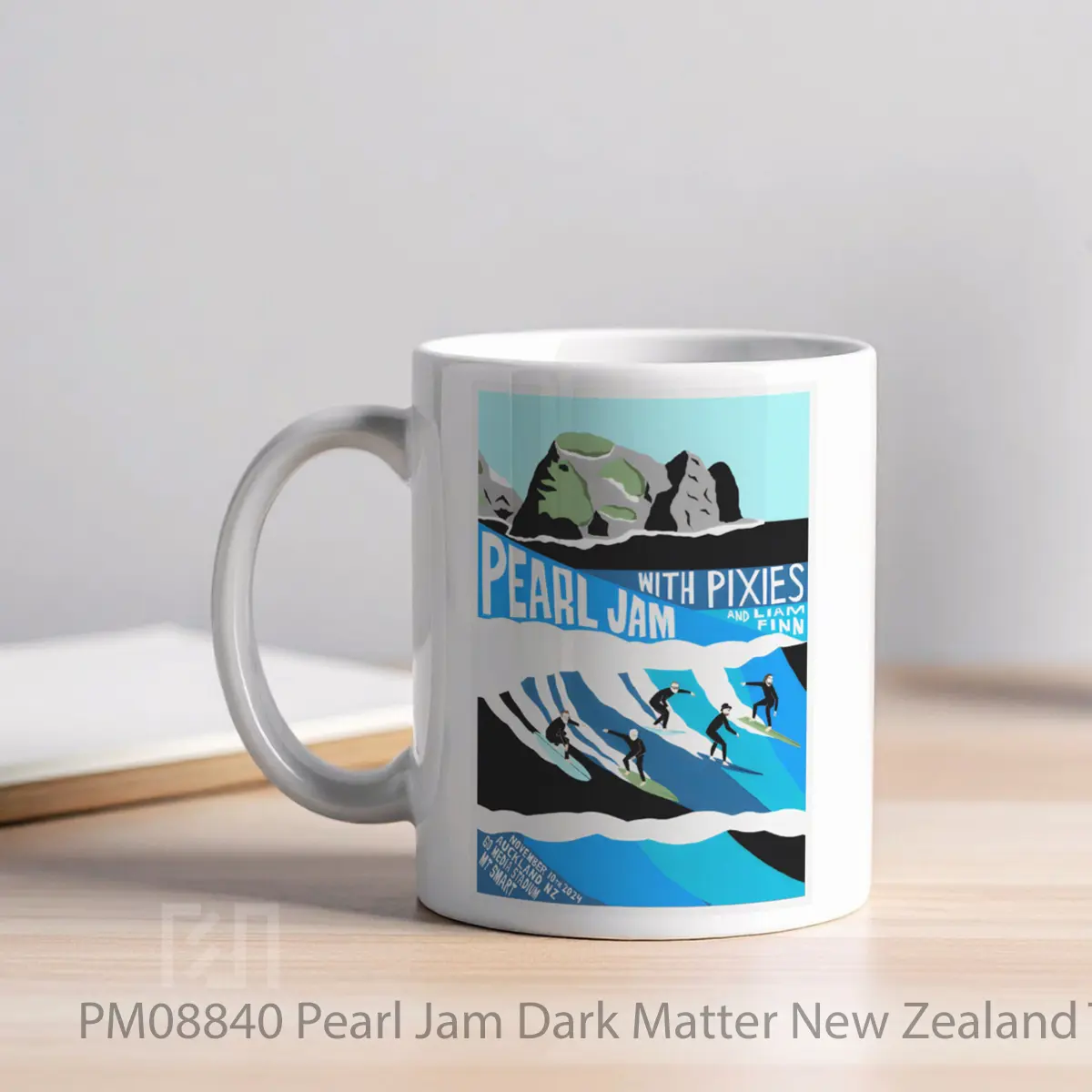 Mug Pearl Jam Dark Matter New Zealand Tour 2024 Auckland Go Media Stadium 10 Nov MPM08840 - All-side / Desain