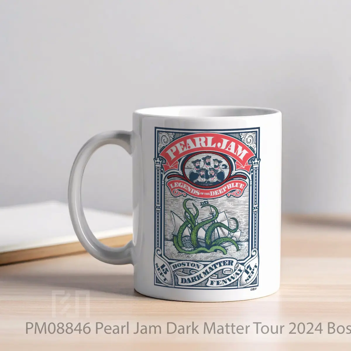 Mug Pearl Jam Dark Matter Tour 2024 Boston Fenway Park MPM08846 - All-side / Desain