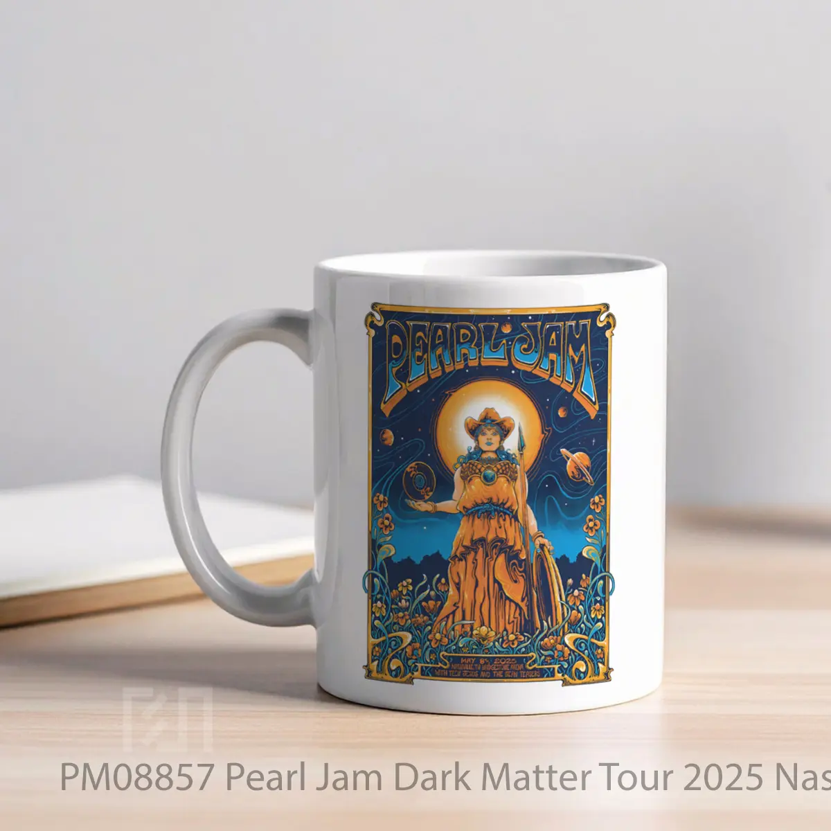 Mug Pearl Jam Dark Matter Tour 2025 Nashville MPM08857 - All-side / Desain