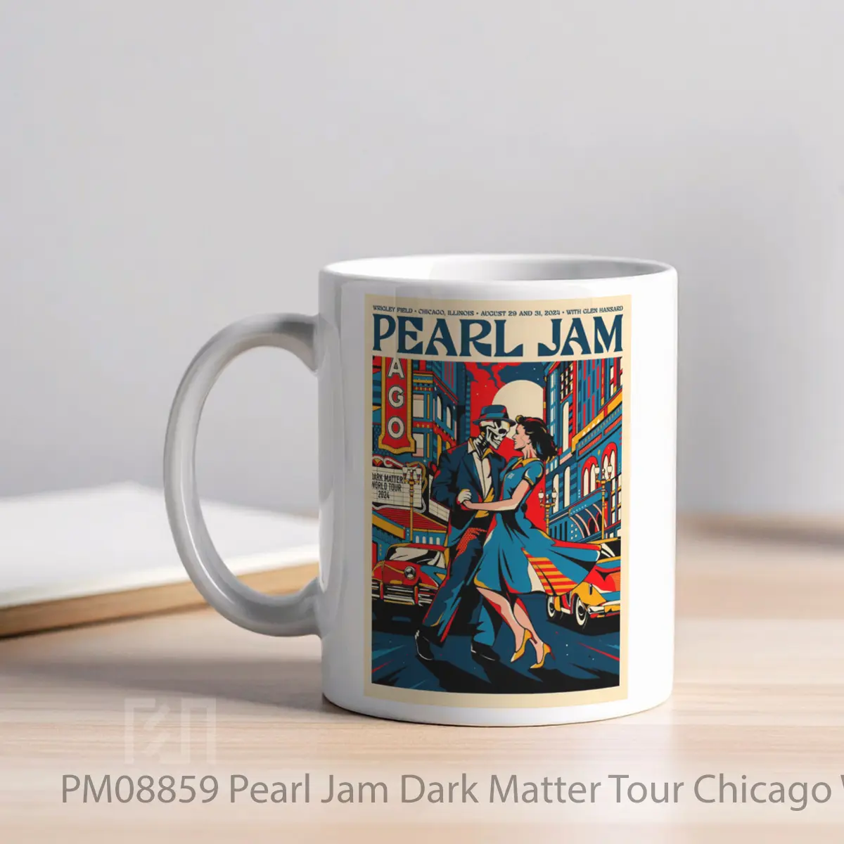 Mug Pearl Jam Dark Matter Tour Chicago Wrigley Field MPM08859 - All-side / Desain