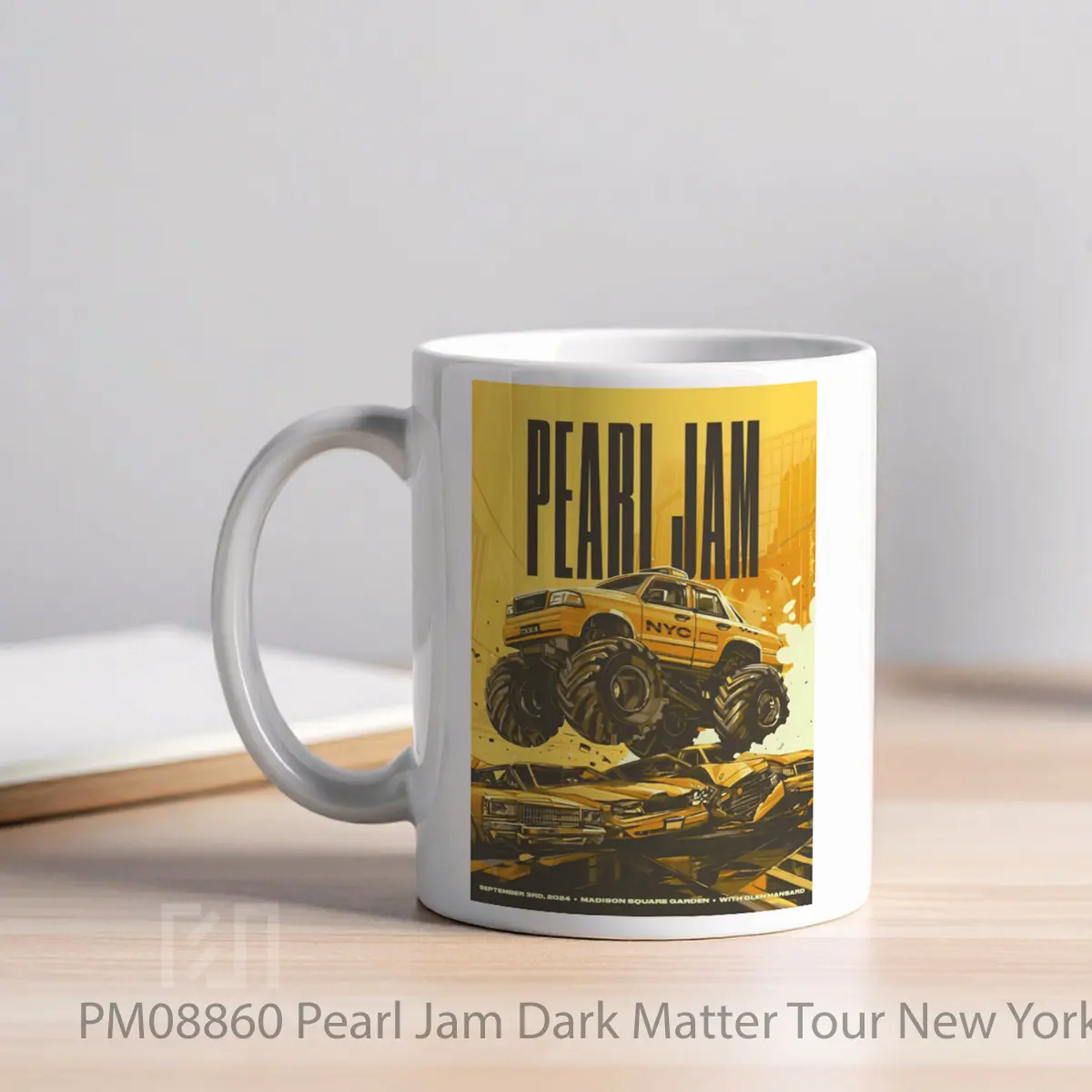 Mug Pearl Jam Dark Matter Tour New York Madison Square Garden 2024 MPM08860 - All-side / Desain