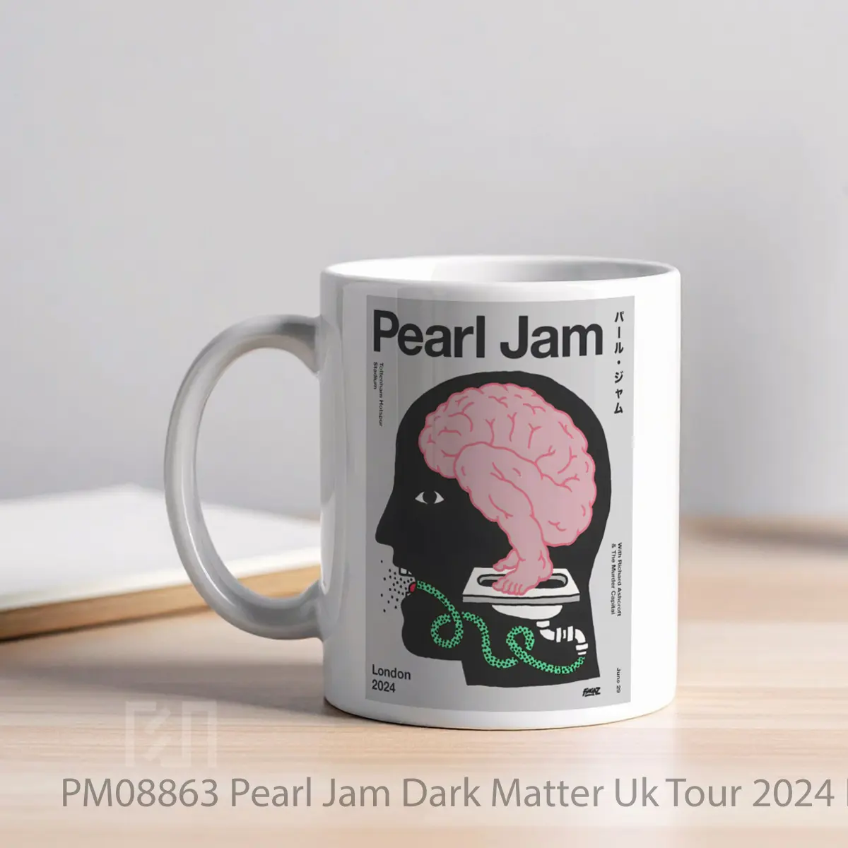 Mug Pearl Jam Dark Matter Uk Tour 2024 London Tottenham MPM08863 - All-side / Desain