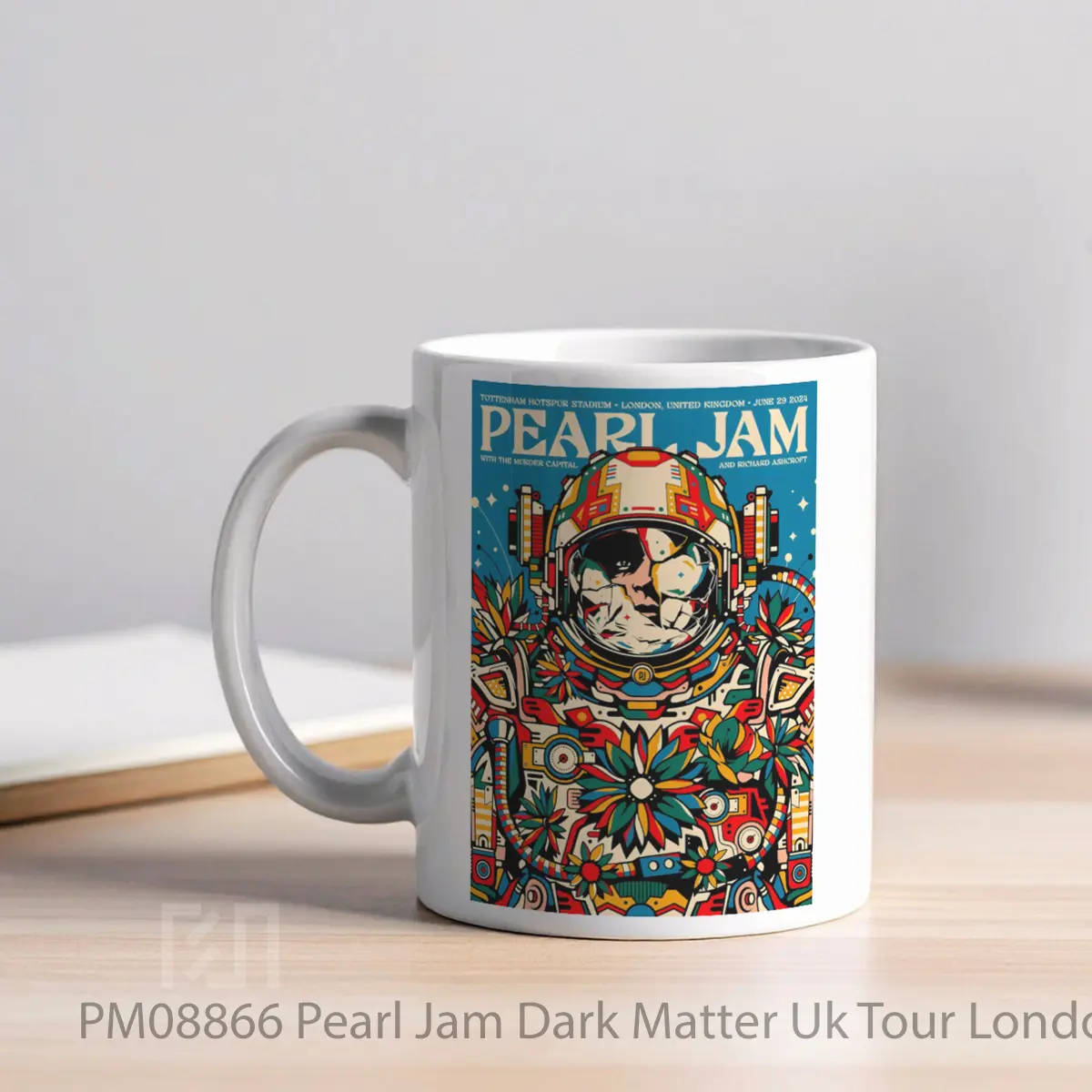 Mug Pearl Jam Dark Matter Uk Tour London Tottenham Hotspur MPM08866 - All-side / Desain