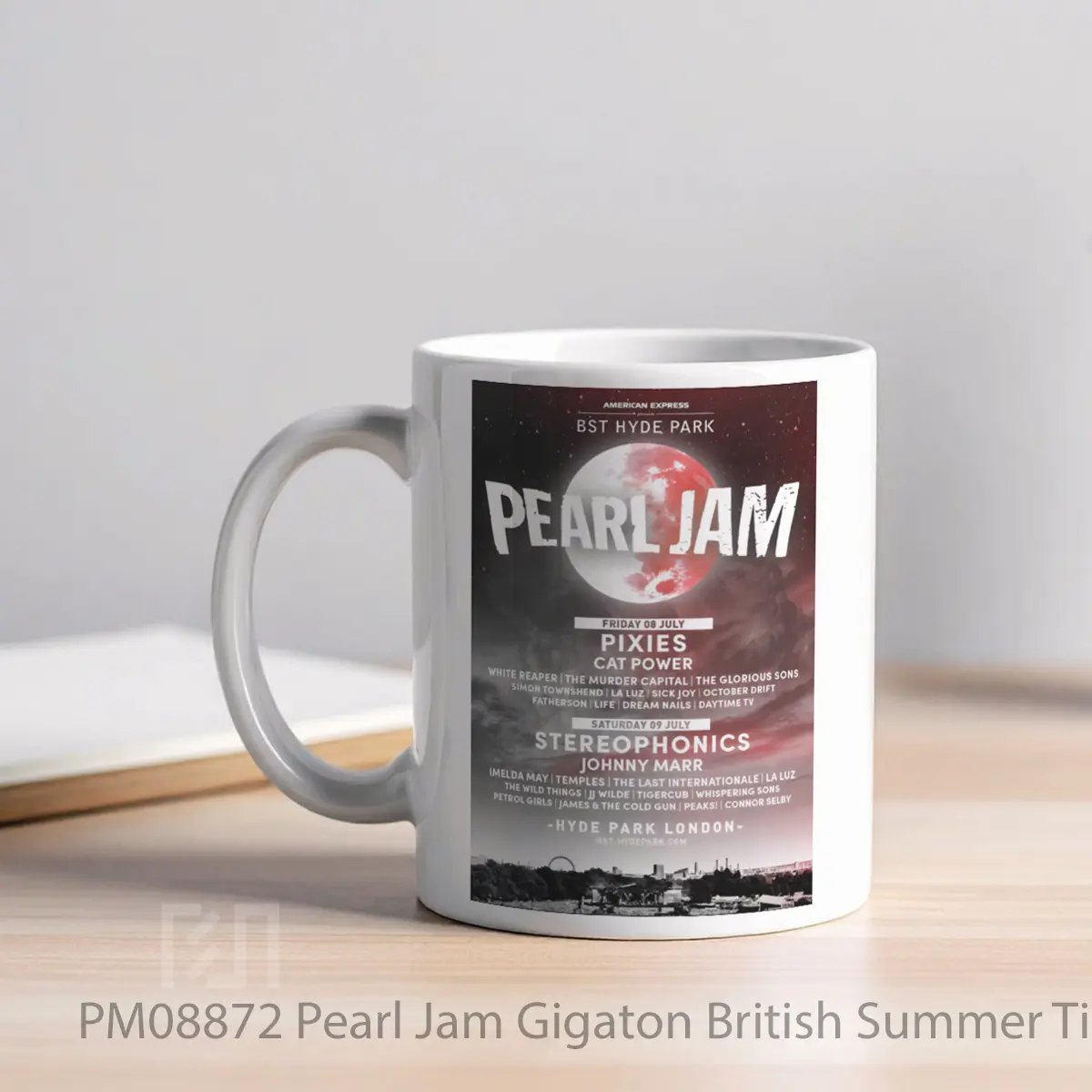 Mug Pearl Jam Gigaton British Summer Time Festival MPM08872 - All-side / Desain