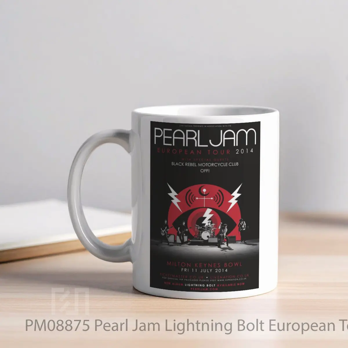 Mug Pearl Jam Lightning Bolt European Tour 2014 MPM08875 - All-side / Desain