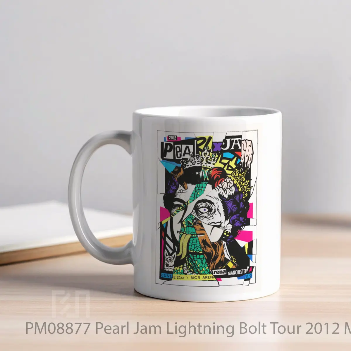 Mug Pearl Jam Lightning Bolt Tour 2012 Manchester Arena MPM08877 - All-side / Desain