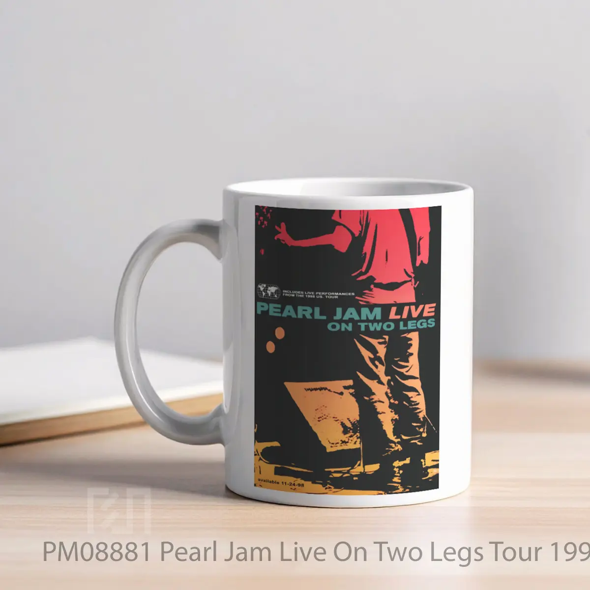Mug Pearl Jam Live On Two Legs Tour 1998 Print MPM08881 - All-side / Desain