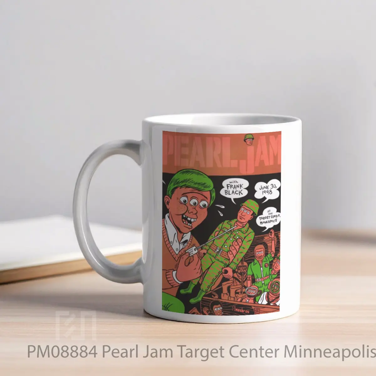 Mug Pearl Jam Target Center Minneapolis 1998 MPM08884 - Tampak Tengah