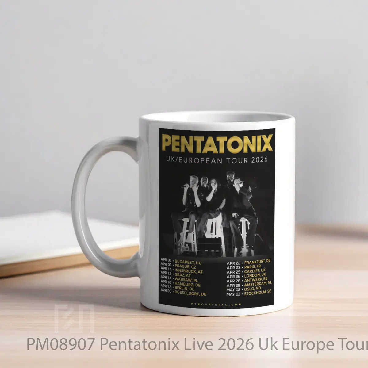 Mug Pentatonix Live 2026 Uk Europe Tour MPM08907 - All-side / Desain