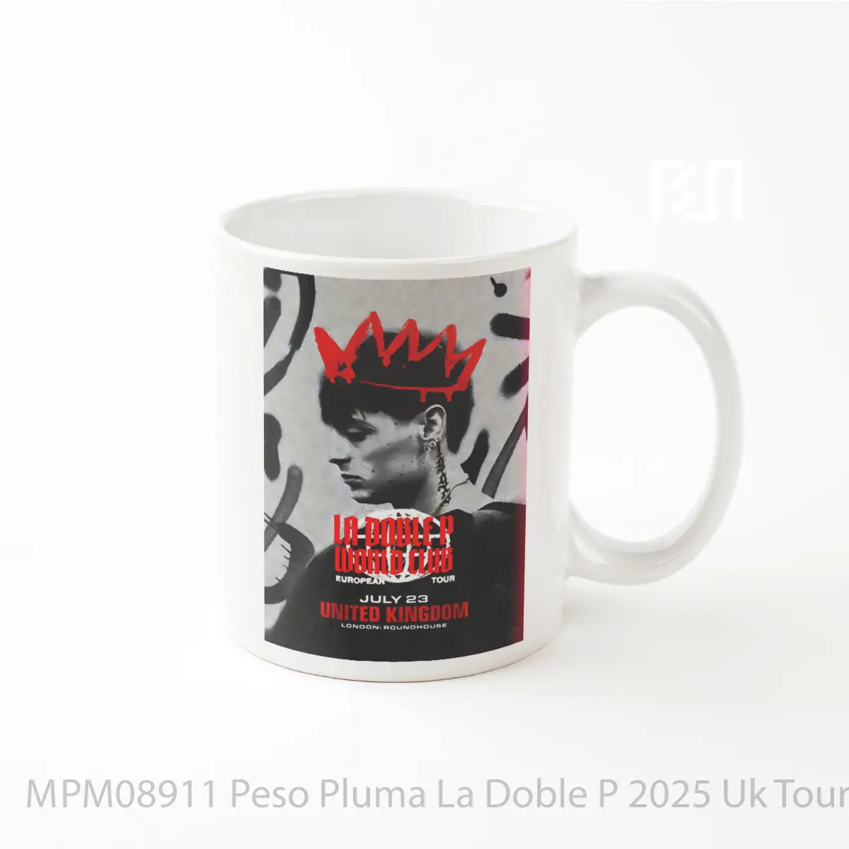 Mug Peso Pluma La Doble P 2025 Uk Tour MPM08911