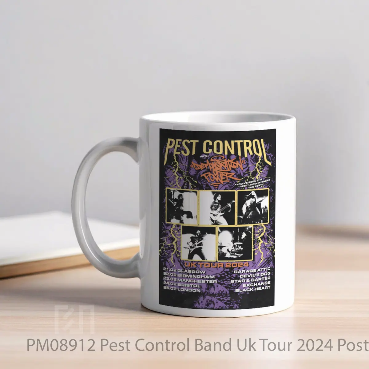 Mug Pest Control Band Uk Tour 2024 MPM08912 - All-side / Desain