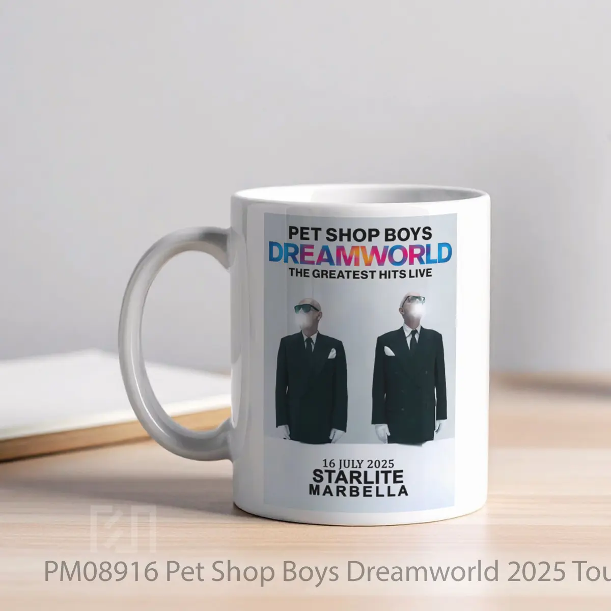 Mug Pet Shop Boys Dreamworld 2025 Tour Marbella Starlite MPM08916 - All-side / Desain