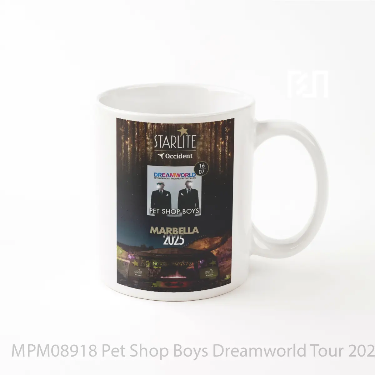 Mug Pet Shop Boys Dreamworld Tour 2025 Marbella Starlite Occident MPM08918