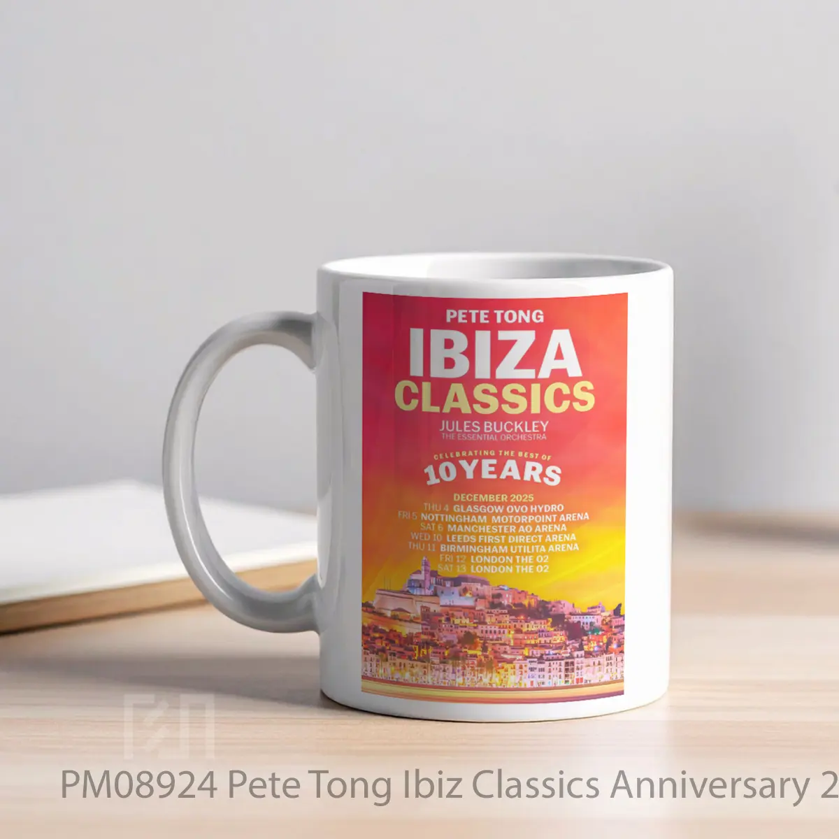 Mug Pete Tong Ibiz Classics Anniversary 2025 Uk Arena MPM08924 - All-side / Desain