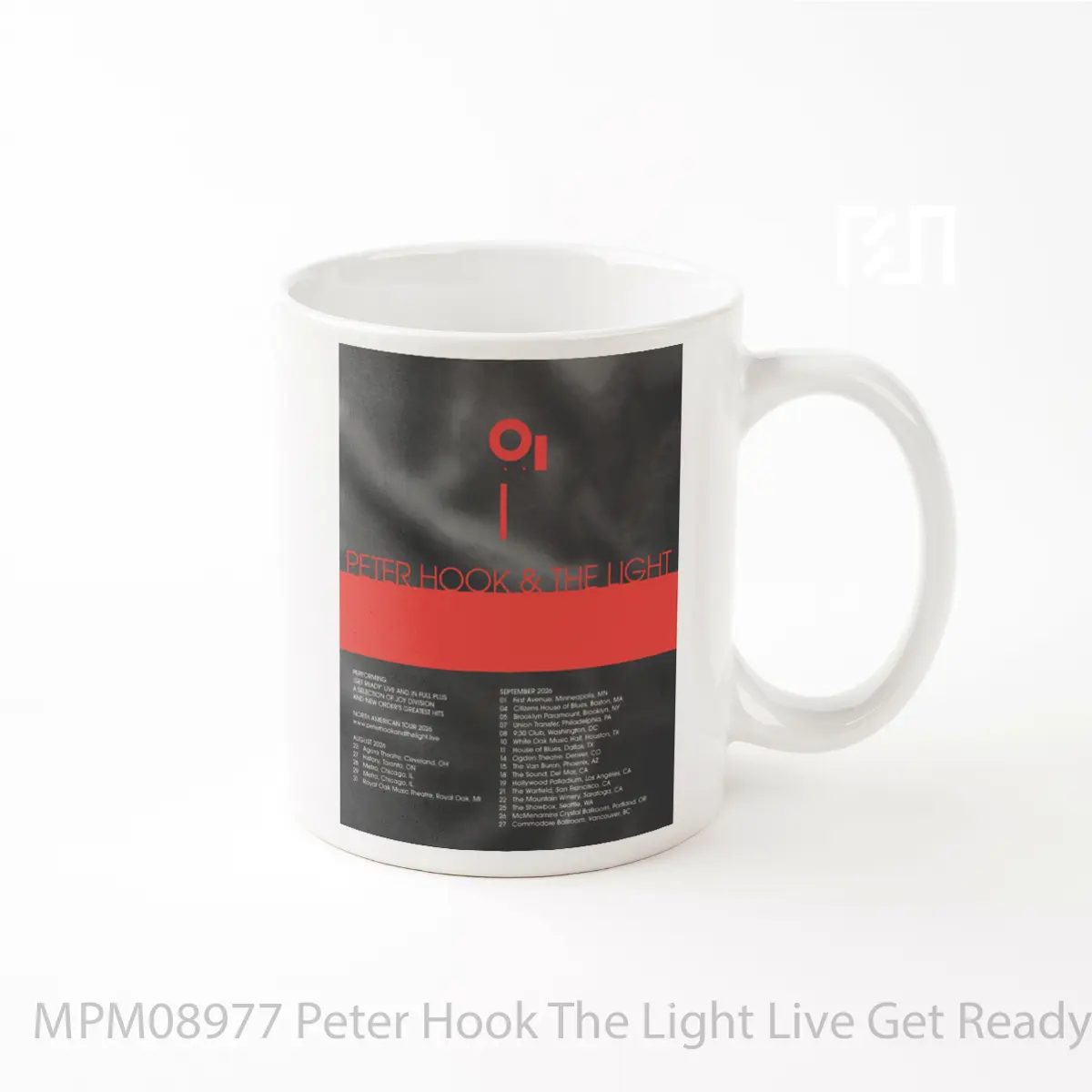 Mug Peter Hook The Light Live Get Ready 2026 North America Tour MPM08977